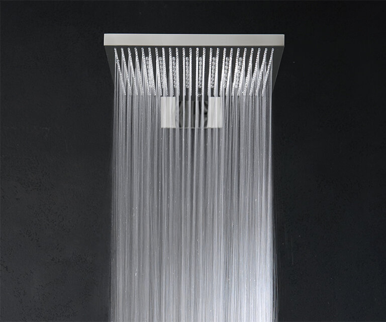 Almar Emotion Velvet Верхний душ, 30х30см, настенный, 2 режима, цвет: полированная сталь