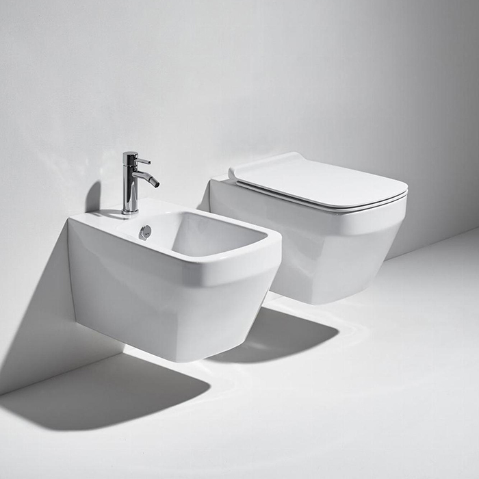 Simas Baden Baden Унитаз подвесной, 56х36см., безободковый, с сиденьем, цвет: белый матовый