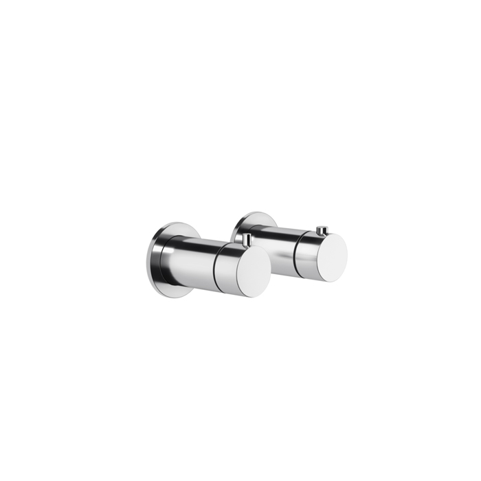 GESSI ANELLO Внешние части для термостатического смесителя на 3 позиции, цвет Black Metal Brushed PVD