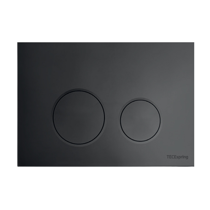 TECEspring LT Панель смыва из пластика для унитазов c двумя режимами смыва, цвет черный матовый