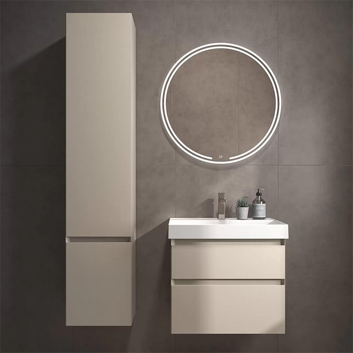 Kerama Marazzi Cubo Раковина 60х48.5х18см., подвесная, мебельная, 1 отв., с переливом, цвет: белый глянцевый