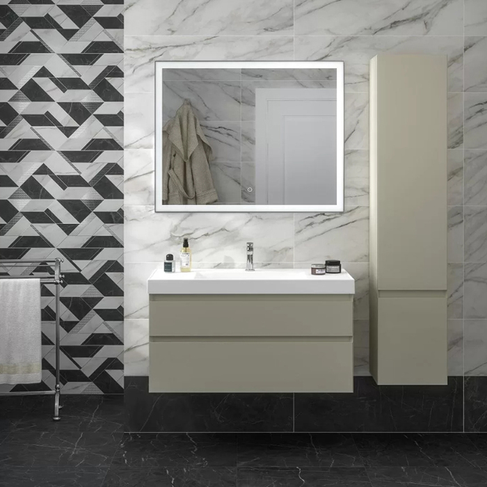 Kerama Marazzi Cubo Раковина подвесна 101х48.5см., с 1 отв., цвет: белый глянцевая