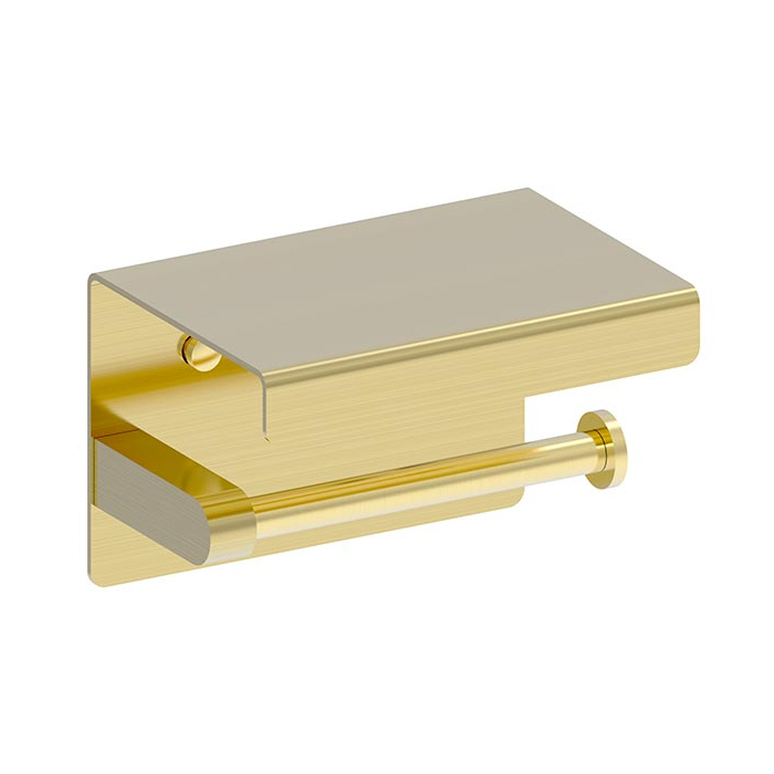 NEMO Держатель т/б с полочкой, подвесной, цвет: брашированное золото