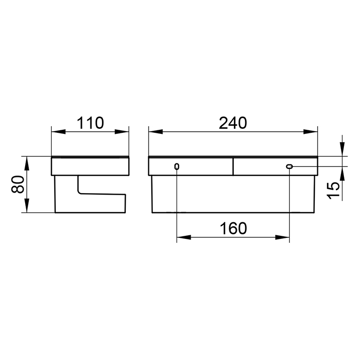 Keuco Collection Moll Полочка для душа, подвесная, цвет: хром