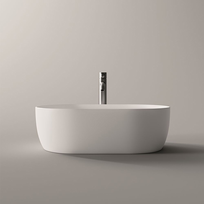 Alice Unica Раковина 55x35х17см., накладная, без отв., цвет: белый матовый