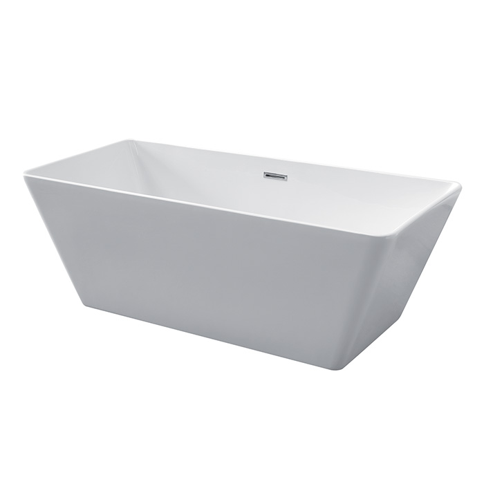 Kerasan Ego Ванна отдельностоящая, акриловая  160х70х55см в комплекте со сливом Click-clack, цвет: белый