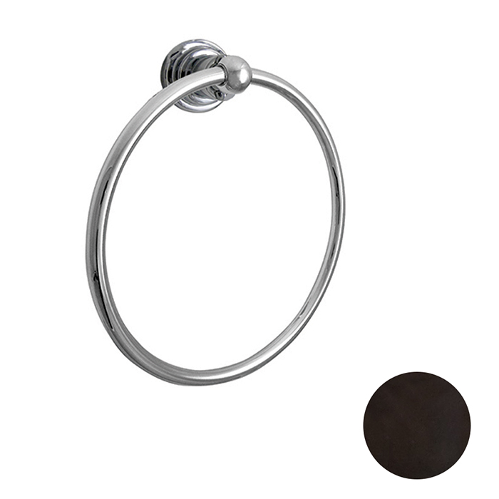 Nicolazzi Accessori Полотенцедержатель кольцо 19.5см., подвесной, цвет: тосканская бронза