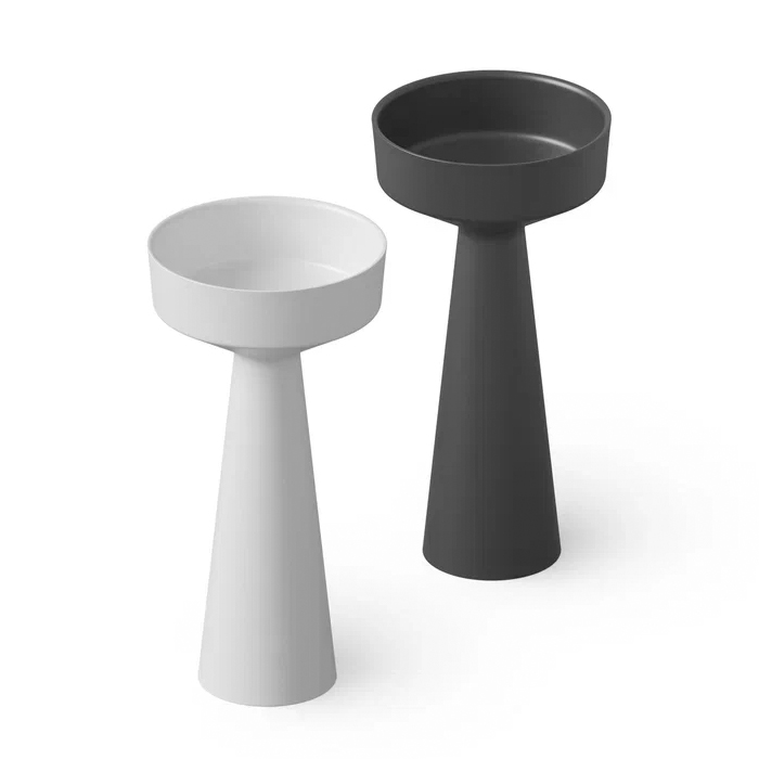 Dea Design Pedestal Basin Раковина 42.5х42.5х85см., напольная, без отв., Solid Surface, цвет: White №18