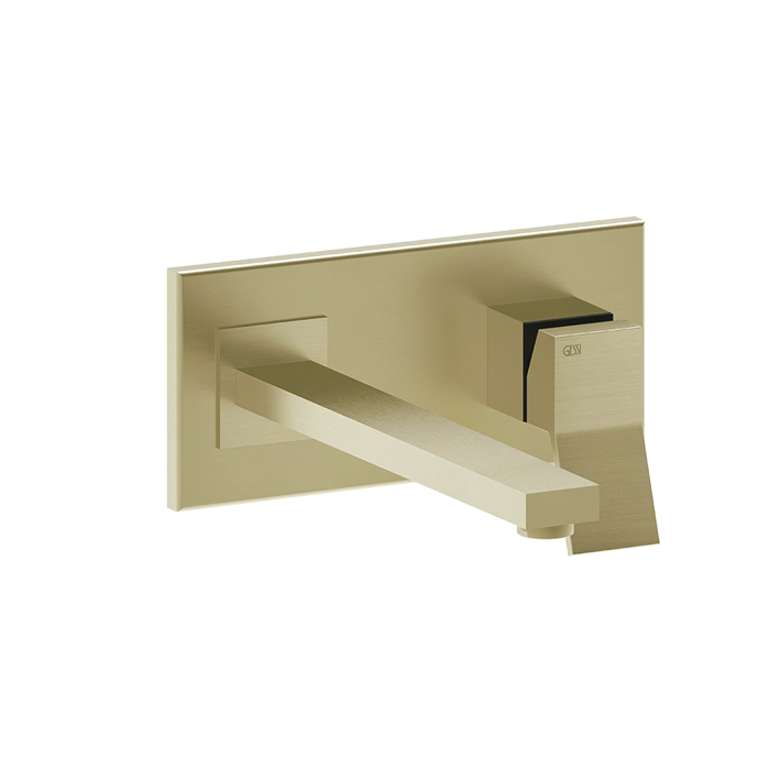 Gessi Rettangolo K Смеситель для раковины, встраиваемый, излив: 20.1см., цвет: Brushed Brass PVD