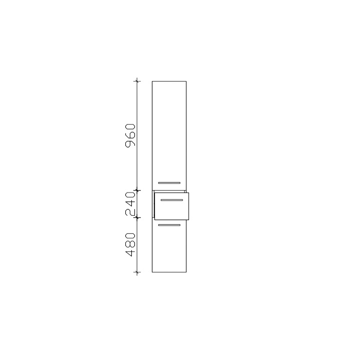 PELIPAL Cassca Шкаф-колонна DX (петли справа) 2 дверцы, 1 ящик, 3 полки, 168см, Цвета: белый глянцевый