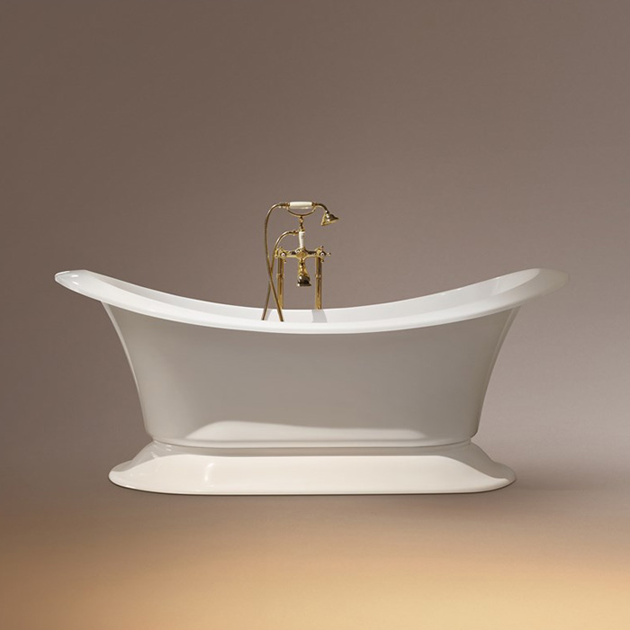 Gruppo Treesse Grand Soleil Ванна отдельностоящая 185x85см, цвет: бронза/белый