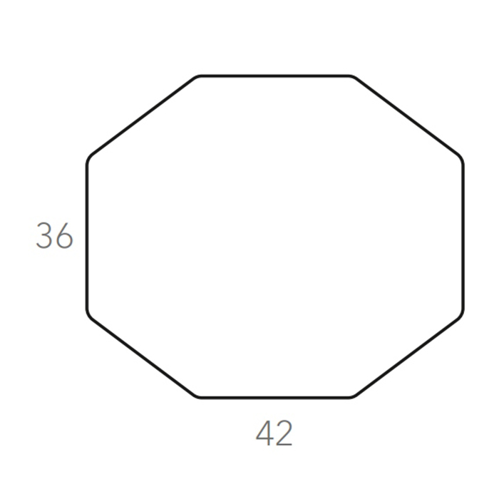 ADJ Шестиугольный плейсмат, 44,5x38 см., цвет: горчичный/оливковый