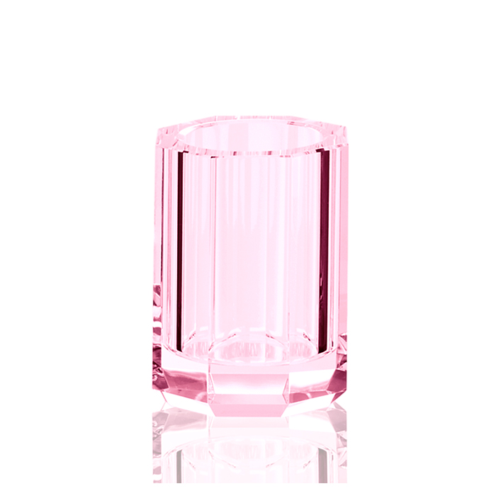Decor Walther Kristall BER Стакан настольный, цвет: хрусталь розовый