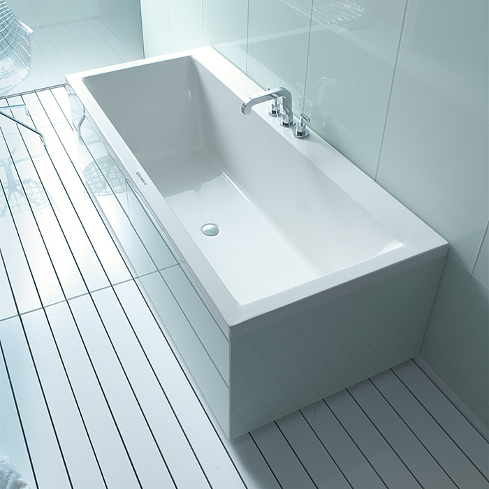 Duravit VERO Ванна 190х90см, акриловая, прямоугольная встраиваемая или с панелями, с 2 наклонами для спины, цвет: белы