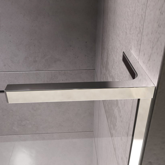 Radaway Furo SL PND II Шторка для ванны 53см, раздвижная, правая, стекло прозрачное, покрытие Easy Clean, профиль: хром