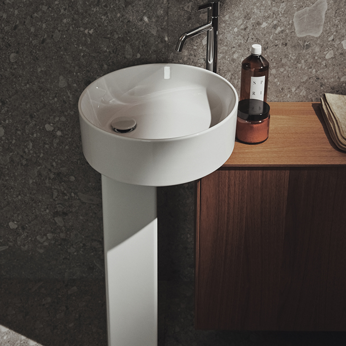 Ideal Standard Conca Раковина накладная d45хh12см, круглая, без отв., с крепежом, цвет: белый