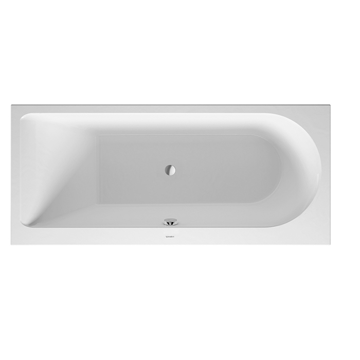 Duravit Darling New  Ванна 170х75x48см, акриловая, прямоугольная встраиваемая или с панелями,с наклоном для спины слева, цвет: белый