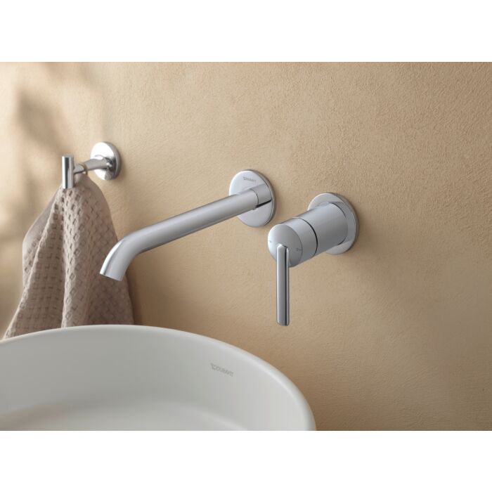 Duravit Balcoon Смеситель для раковины, настенный, Minus Flow, цвет: хром