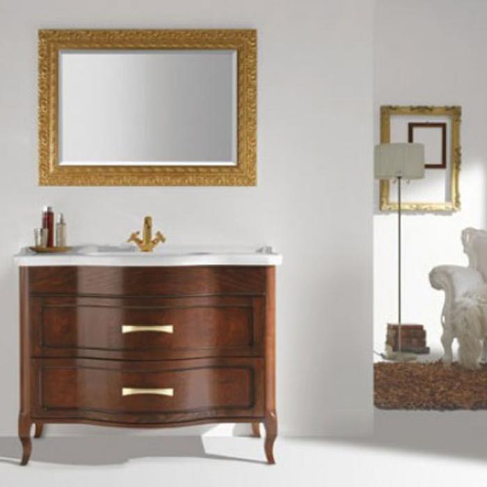 EBAN Rachele Комплект мебели с зеркалом Aurora, 108см, напольный, цвет: NOCE