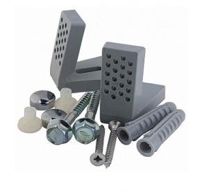 Globo Крепеж горизонтальный для напольных унитазов/биде, цвет заглушек золото