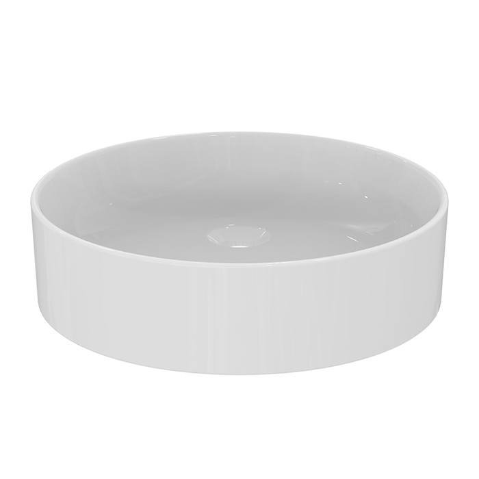 Ideal Standard Conca Раковина накладная d45хh12см, круглая, без отв., с крепежом, цвет: белый