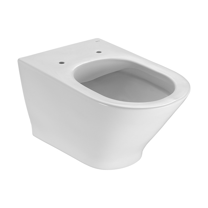 Roca The Gap Round Унитаз подвесной 35x54см, безободковый, цвет: белый