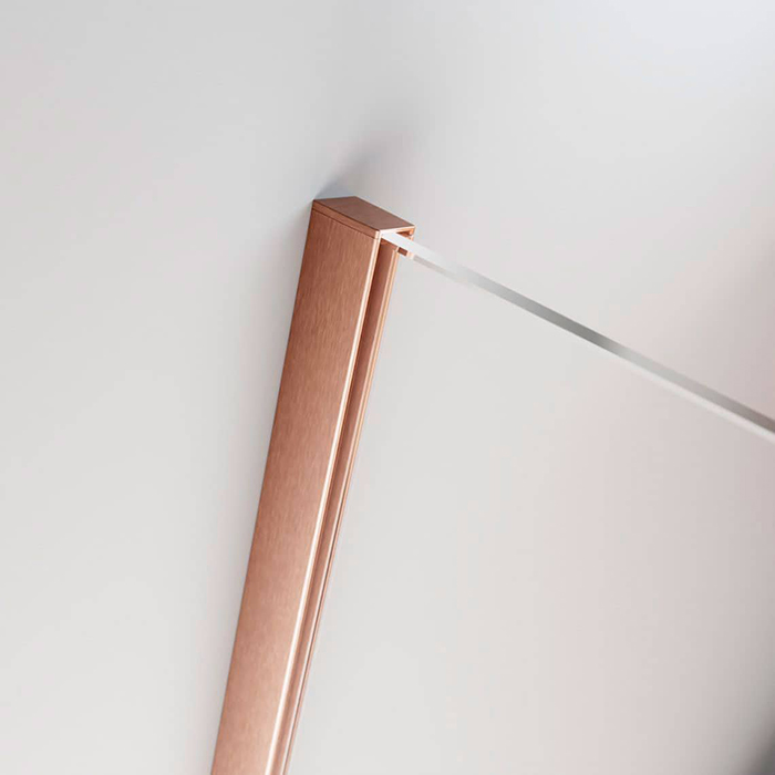 Radaway Modo New II Душевое ограждение 120см, стекло прозрачное, покрытие Easy Clean, профиль: брашированная медь