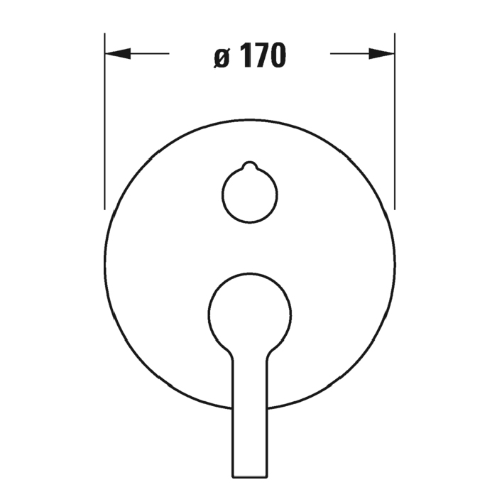 Duravit B.2 Смеситель для ванны, встраиваемый, с переключателем и перепускным клапаном, цвет: хром