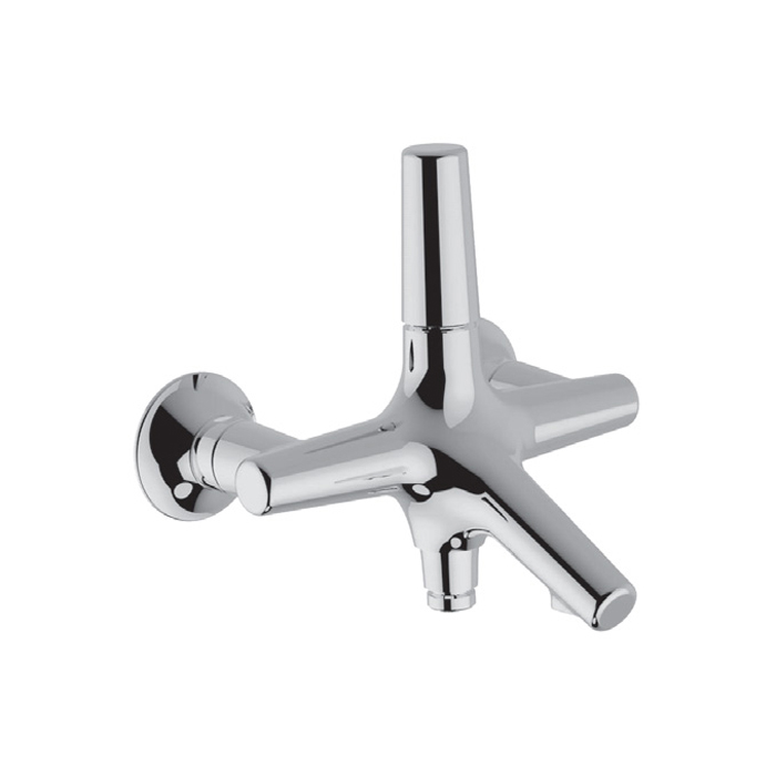 CISAL Vita Смеситель настенный однорычажный для ванны без душа, выход снизу, цвет: хром