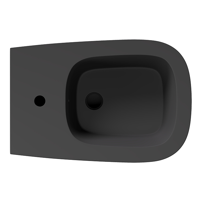 Alice Wunder Биде подвесное 53х31см., цвет: чёрный матовый