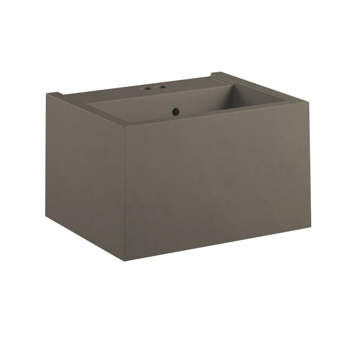 Kerasan Kanaal Раковина подвесная 60х46.5см.,с 2 отв., цвет: Matt Hazel