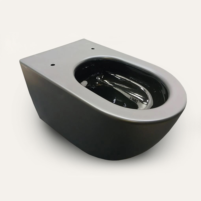 Catalano Sfera Унитаз подвесной 50x35см, безободковый, смыв Tornado, покрытие Twinglaze+, цвет: черный матовый