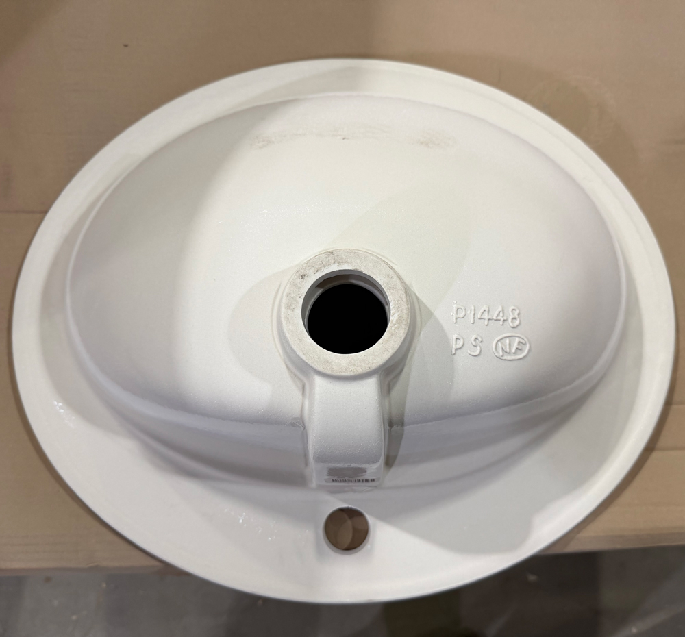 Ideal Standard Evrovit Раковина 55х40х13см., врезная сверху, 1 отв., с переливом, без крепежа, цвет: белый глянцевый