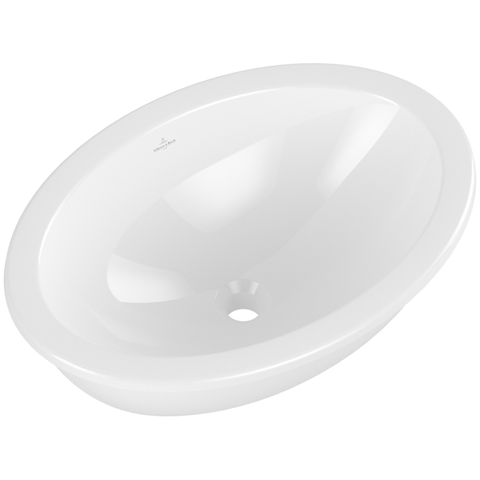 Villeroy&Boch Loop&Friends Раковина встраиваемая 56х38х22см., без отв., с переливом, цвет: альпийский белый