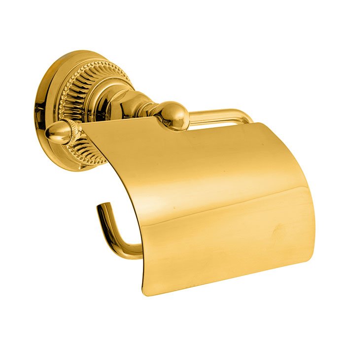 Nicolazzi Impero Держатель туалетной бумаги с крышкой, подвесной, цвет: золото