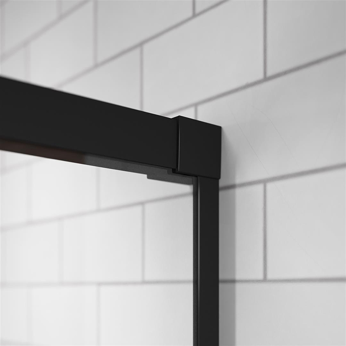 Radaway Idea Боковая стенка 90см, стекло прозрачное, покрытие Easy Clean, профиль: черный
