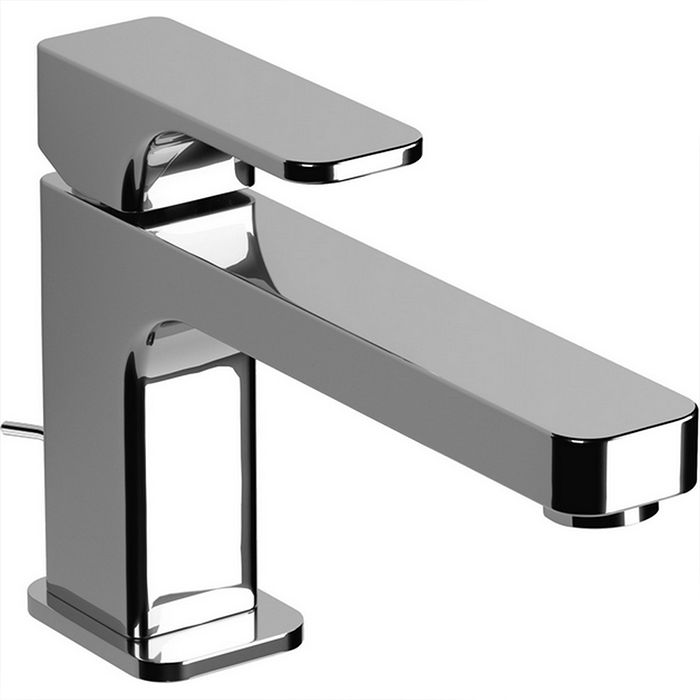 CISAL Cubic Смеситель однорычажный для раковины на 1 отверстие с донным клапаном, цвет: хром