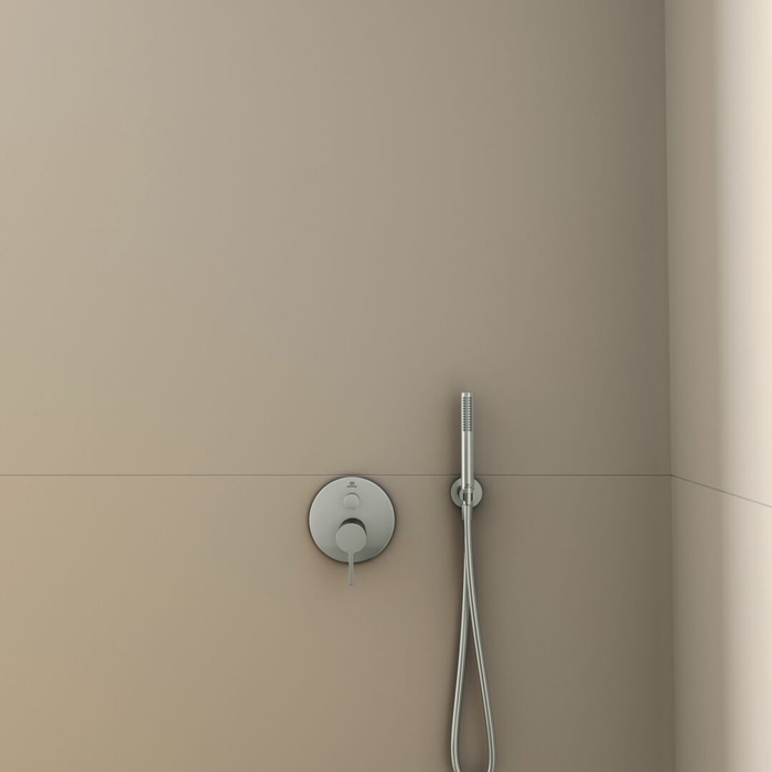 Ideal Standard Joy Смеситель для ванны, встраиваемый, цвет: PVD Silver Storm (Серебряный Шторм)