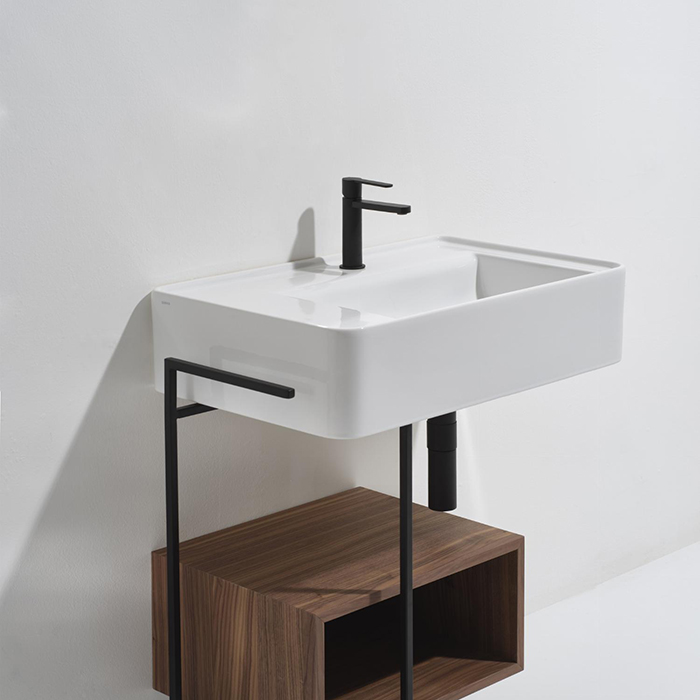 Simas Ratio  Раковина чаша подвесная 55x46xh18 см, с 1 отв. для смесителя, без перелива, цвет: белый