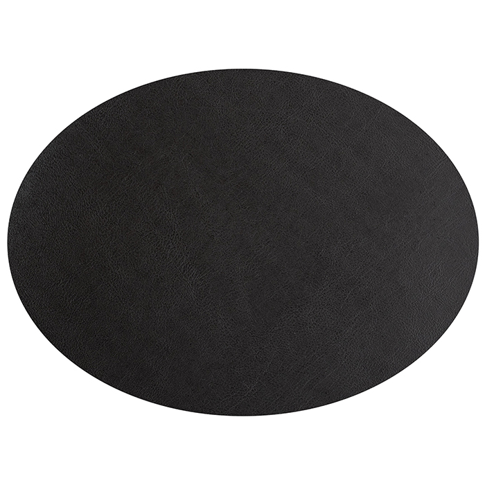 ADJ Овальный плейсмат, 47,5x35 см., цвет: черный/серый