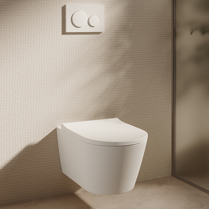 Globo Forty3 Унитаз подвесной 55х36см, смыв торнадо - Cleanstorm, цвет: белый