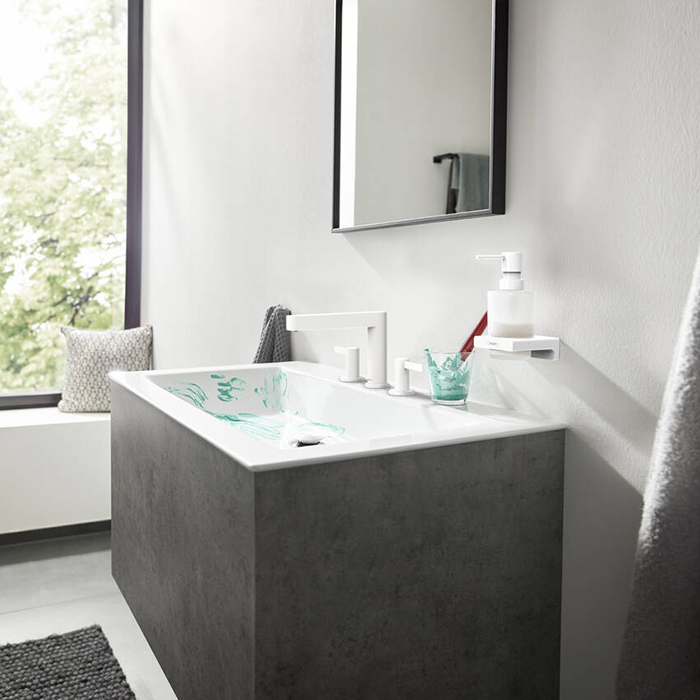 Hansgrohe AddStoris Диспенсер для жидкого мыла, цвет: белый матовый