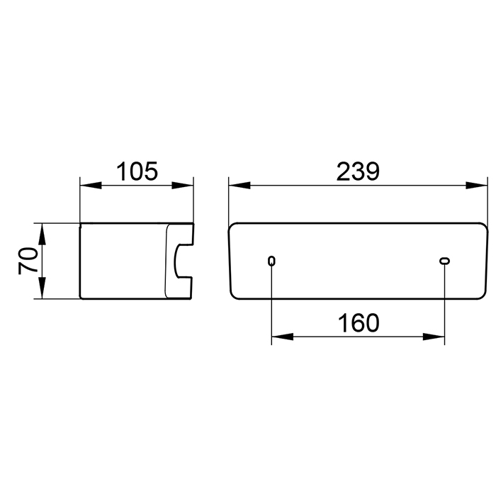 Keuco Elegance Полочка для душа, подвесная, цвет: brushed red gold/anthracite