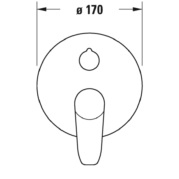 Duravit B.1 Смеситель для ванны, встраиваемый, с переключателем и перепускным клапаном, цвет: хром
