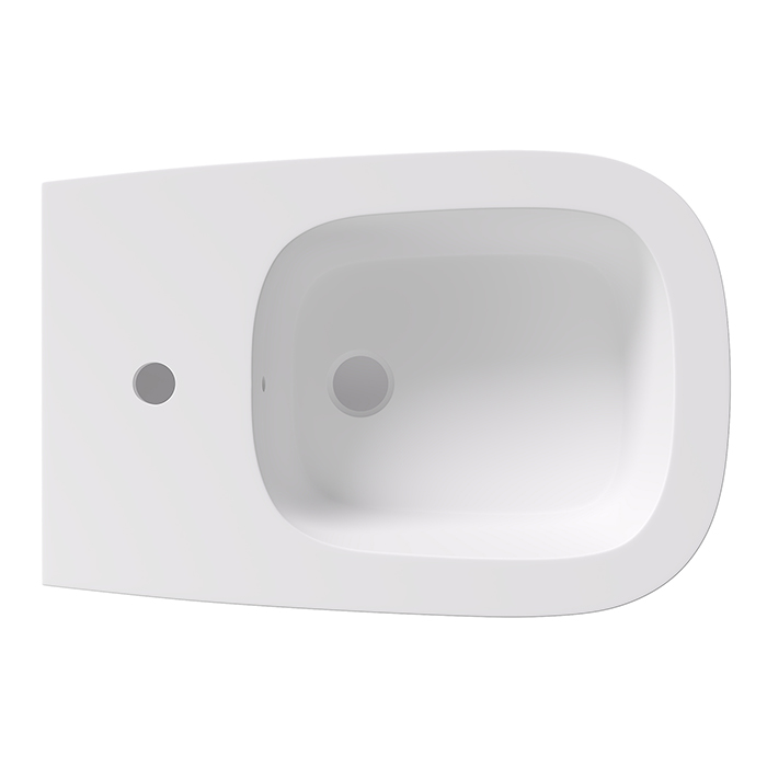 Alice Wunder Биде подвесное 53х31см., с набором для крепления, цвет: белый матовый