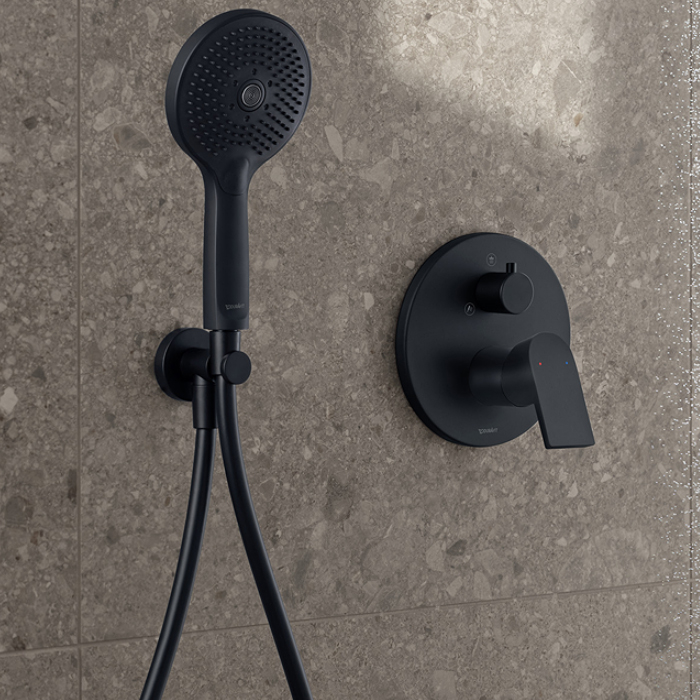 Duravit Шланг для душа 160см., с защитой от перекручивания, цвет: черный матовый