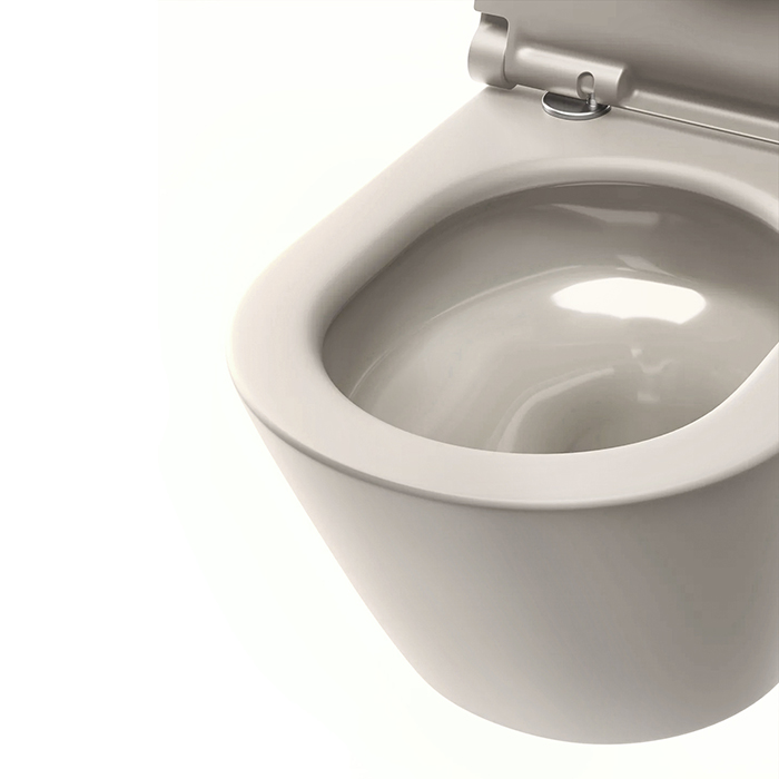 Catalano Sfera Унитаз подвесной 50x35см, безободковый, смыв Tornado, покрытие Twinglaze+, цвет: Sabbia Satinato