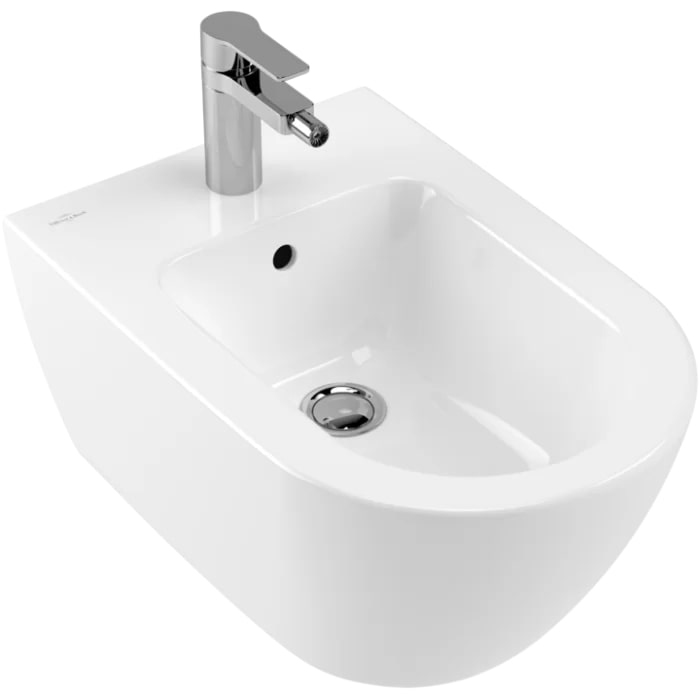 Villeroy&Boch Subway 2.0 Биде подвесное 37.5х56.5х28см., 1 отв., цвет: альпийский белый