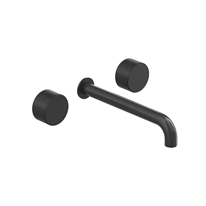 Stella Sirius Смеситель для раковины, встраиваемый, излив: 21см, цвет: черный матовый