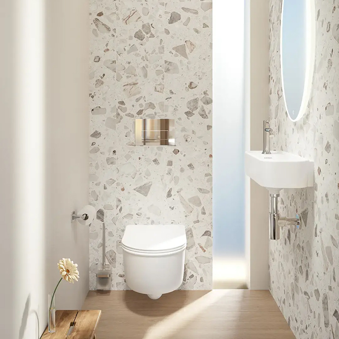 Kerama Marazzi Elegance Унитаз подвесной 53x35см, безободковый, цвет: белый глянцевый